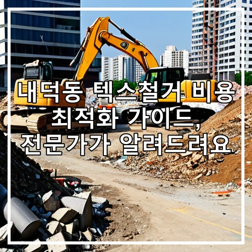 내덕동 텍스철거 비용 최적화 가이드, 전문가가 알려드려요