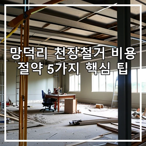 망덕리 천장철거 비용 절약 5가지 핵심 팁